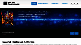 What Soundparticles.com website looked like in 2018 (6 years ago)
