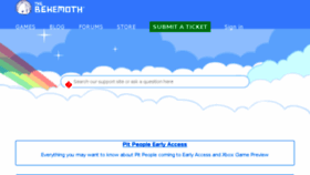 What Support.thebehemoth.com website looked like in 2018 (6 years ago)