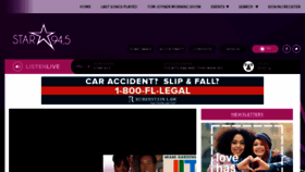 What Star945.com website looked like in 2018 (6 years ago)