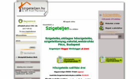 What Szigeteljen.hu website looked like in 2018 (6 years ago)