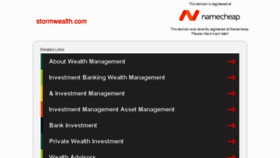 What Stormwealth.com website looked like in 2018 (6 years ago)