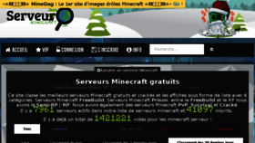 What Serveurs-minecraft.com website looked like in 2018 (6 years ago)