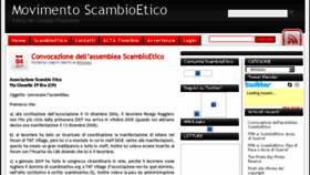 What Scambioetico.org website looked like in 2018 (6 years ago)