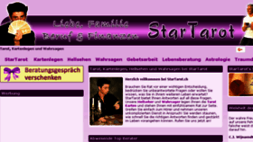 What Startarot.at website looked like in 2018 (6 years ago)