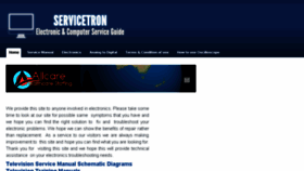 What Servicetron.com website looked like in 2018 (6 years ago)