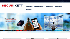 What Securikett.com website looked like in 2018 (6 years ago)