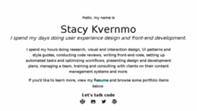 What Stacykvernmo.com website looked like in 2018 (6 years ago)