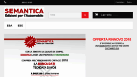 What Semantica.it website looked like in 2018 (6 years ago)