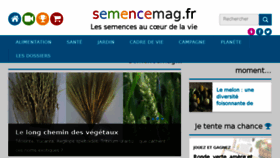 What Semencemag.fr website looked like in 2018 (6 years ago)