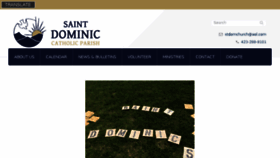 What Saintdominickpt.org website looked like in 2018 (6 years ago)