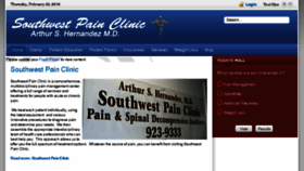 What Southwestpainclinic.com website looked like in 2018 (6 years ago)