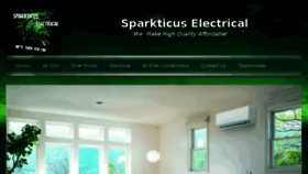 What Sparkticuselectrical.com.au website looked like in 2018 (6 years ago)
