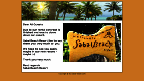 What Sabai-beach.com website looked like in 2018 (6 years ago)