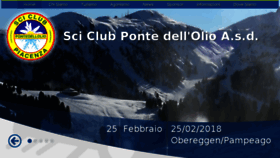 What Sciclubpontedellolio.it website looked like in 2018 (6 years ago)