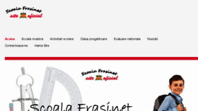 What Scoalafrasinet.ro website looked like in 2018 (6 years ago)