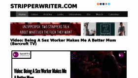 What Stripperwriter.com website looked like in 2018 (6 years ago)