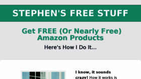 What Stephensfreestuff.com website looked like in 2018 (6 years ago)