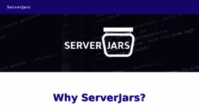 What Serverjars.com website looked like in 2018 (7 years ago)