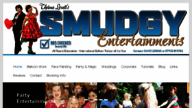 What Smudgyentertainments.co.uk website looked like in 2018 (6 years ago)