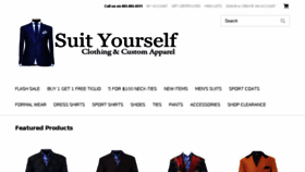 What Suityourselfmenswear.com website looked like in 2018 (6 years ago)