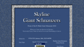 What Skylinegiantschnauzer.com website looked like in 2018 (6 years ago)