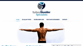 What Sydneyshoulder.com.au website looked like in 2018 (6 years ago)