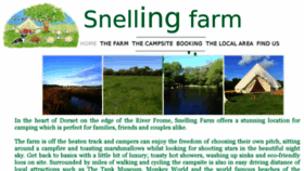 What Snellingfarmcampsitedorset.co.uk website looked like in 2018 (6 years ago)