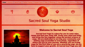 What Sacredsoulyogastudio.com website looked like in 2018 (6 years ago)