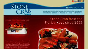 What Stonecrabflorida.com website looked like in 2018 (6 years ago)