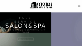 What Scissorshairstudio.com website looked like in 2018 (6 years ago)
