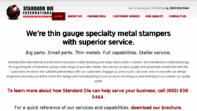 What Standarddie.com website looked like in 2018 (6 years ago)