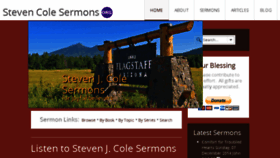 What Stevencolesermons.org website looked like in 2018 (6 years ago)
