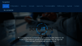 What Scopiton.be website looked like in 2018 (6 years ago)
