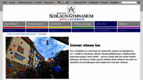 What Schlaun-gymnasium.de website looked like in 2018 (6 years ago)