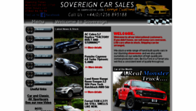 What Sovereigncarsales.co.uk website looked like in 2018 (6 years ago)