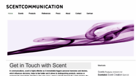 What Scentcommunication.com website looked like in 2018 (6 years ago)