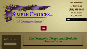 What Simplechoicescremation.com website looked like in 2018 (6 years ago)