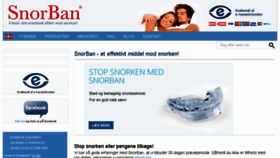 What Snorban.dk website looked like in 2018 (6 years ago)