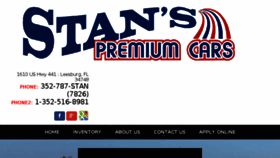What Stanspremiumcars.com website looked like in 2018 (6 years ago)