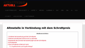 What Schrottpreise.eu website looked like in 2018 (6 years ago)