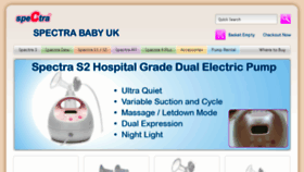 What Spectrababy.co.uk website looked like in 2018 (6 years ago)