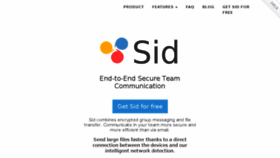 What Sid.co website looked like in 2018 (6 years ago)
