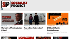 What Socialistproject.ca website looked like in 2018 (6 years ago)
