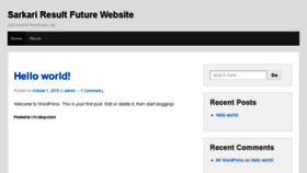 What Sarkarifuture.com website looked like in 2018 (6 years ago)
