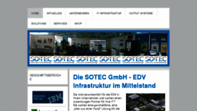 What Sotec.net website looked like in 2018 (6 years ago)