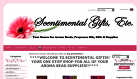 What Scentimentalgifts.com website looked like in 2018 (6 years ago)