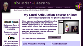 What Soundsforliteracy.com.au website looked like in 2018 (6 years ago)