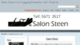 What Salonsteen.dk website looked like in 2018 (6 years ago)