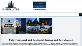 What Supersuites.ca website looked like in 2018 (6 years ago)