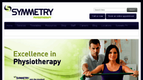 What Symmetry.physio website looked like in 2018 (6 years ago)